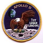 Lion Brothers 3 and a half inch Apollo 11 First Lunar Landing patch