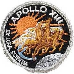Cape Kennedy Medals 3 inch Apollo 13 patch