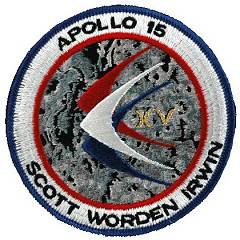 Apollo 15 gold XV crew patch