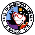 Apollo 17 recovery patch replica